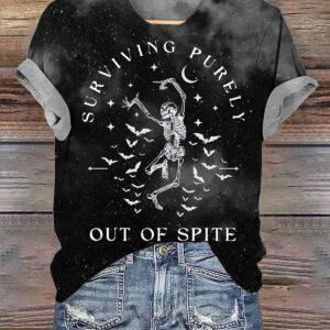 Surviving Purely Out Of Spite Halloween Shirt