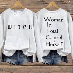 Witch Woman In Total Control Herself Printed Shirt 2 Witch Woman In Total Control Herself Printed Shirt