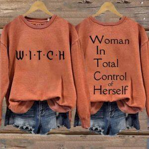 Witch Woman In Total Control Herself Printed Shirt 1 Witch Woman In Total Control Herself Printed Shirt