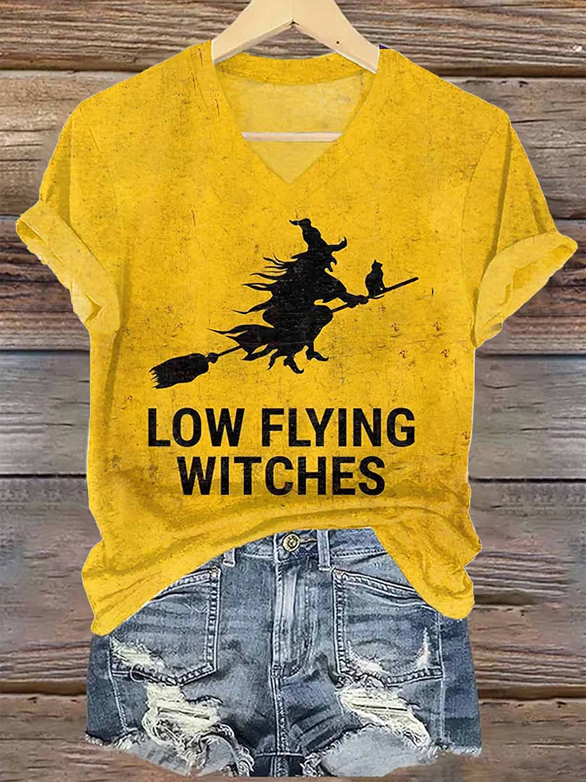 Women Low Flying Witches Halloween Shirt Women Low Flying Witches Halloween Shirt