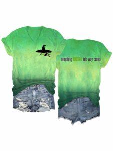 Women Something Wicked This Way Comes Halloween Print Shirt Women Something Wicked This Way Comes Halloween Print Shirt