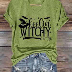 Women's Feelin Witchy Halloween Shirt