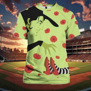 Women's Halloween Printed Crew V Neck Shirt