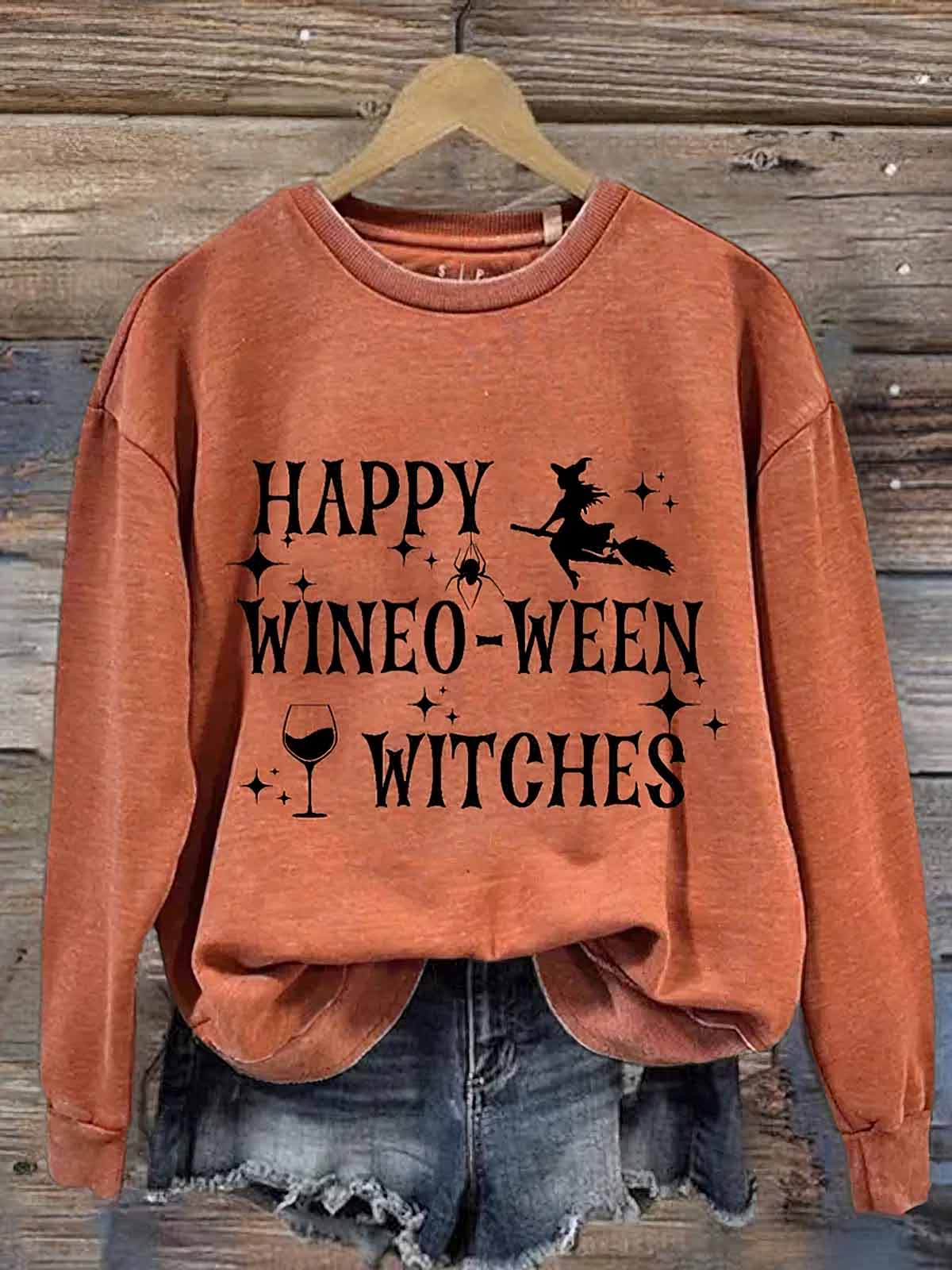 Women's Happy Wineo Ween Witches Halloween Shirt Women's Happy Wineo Ween Witches Halloween Shirt
