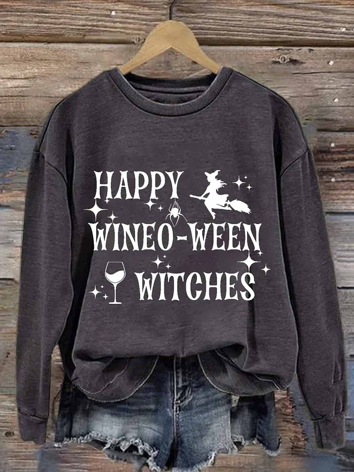 Women’s Happy Wineo Ween Witches Halloween Shirt Women’s Happy Wineo Ween Witches Halloween Shirt