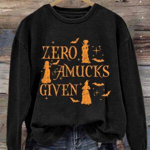 Women's Zero Amucks Given Halloween Shirt