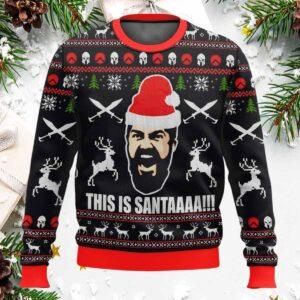 300 Sparta This is Santa Christmas Ugly Sweater