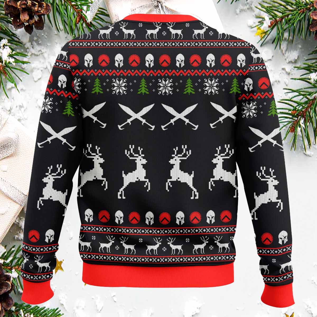 300 Sparta This is Santa Christmas Ugly Sweater 300 Sparta This is Santa Christmas Ugly Sweater