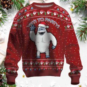 Abominable Snowman Yeti To Party Ugly Christmas Sweater Abominable Snowman Yeti To Party Ugly Christmas Sweater
