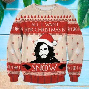 All I Want For Christmas Is Snow Ugly Christmas Sweater
