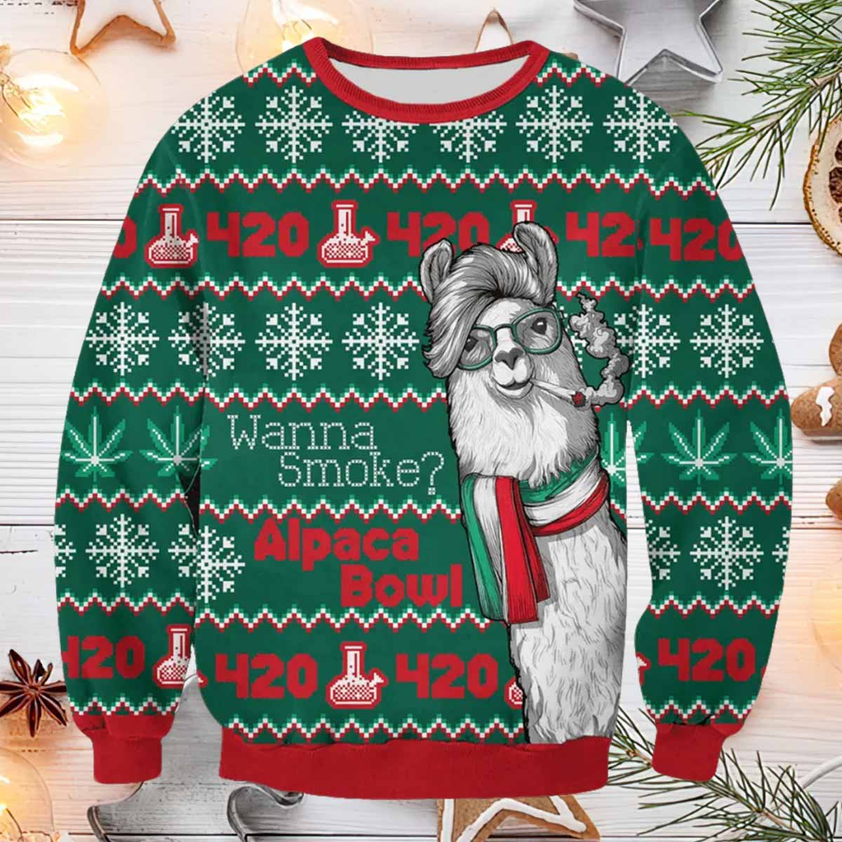 Alpaca Bowl Ugly Christmas Sweater Alpaca Bowl Ugly Christmas Sweater
