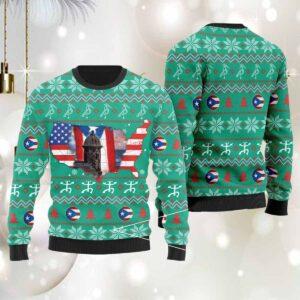 American Puerto Rico Christmas Ugly Sweater