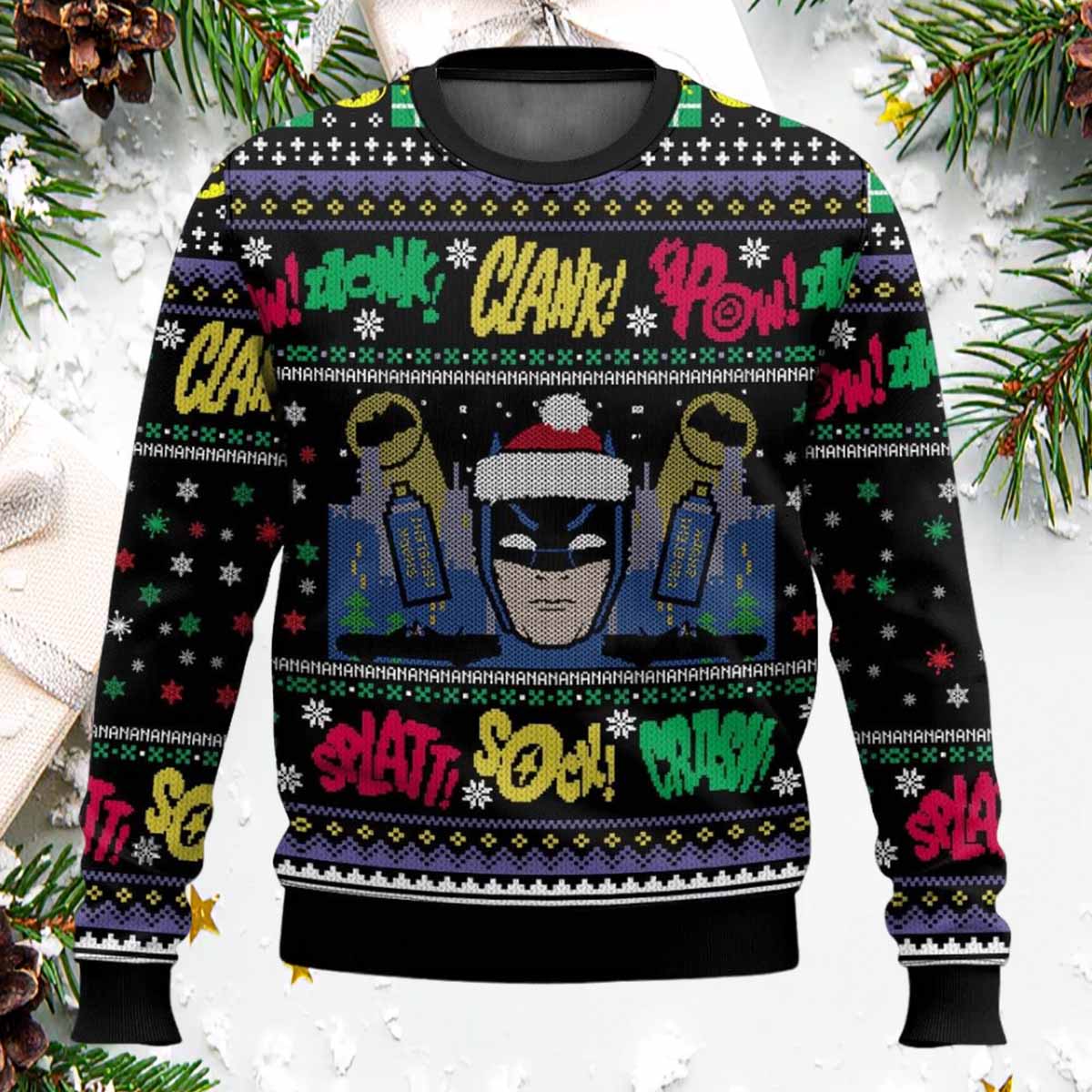 Batman Christmas Ugly Sweater Batman Christmas Ugly Sweater