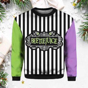 Beetlejuice Classic Halloween Horror Movie Contrast Sweatshirt Beetlejuice Classic Halloween Horror Movie Contrast Sweatshirt