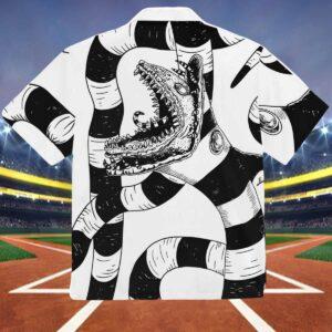 Beetlejuice Men's Classic Halloween Horror Cozy Hawaiian Shirt