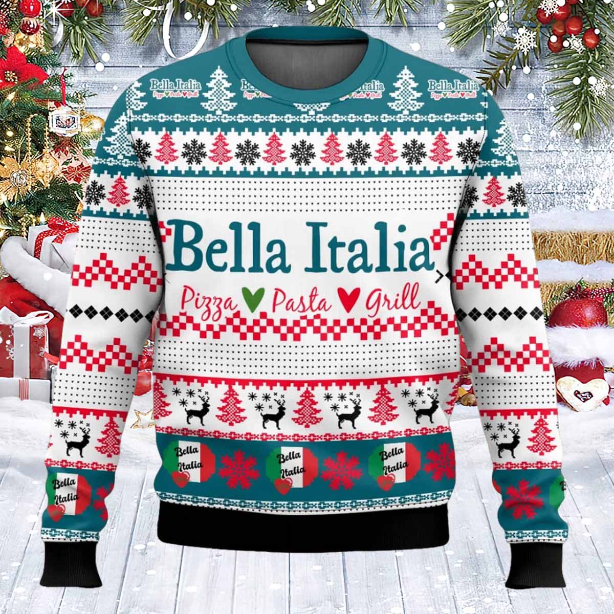 Bella Italia Ugly Christmas Sweater Bella Italia Ugly Christmas Sweater