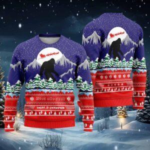 Bigfoot Merry Ugly Christmas Sweater