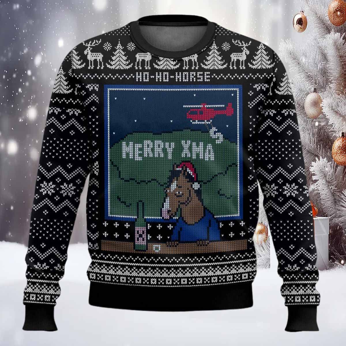 BoJack Horseman Ugly Christmas Sweater BoJack Horseman Ugly Christmas Sweater