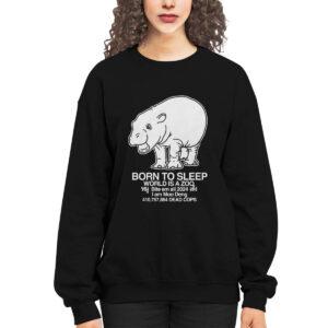 Born To Sleep World Is A Zoo Moo Deng Shirt 3 Born To Sleep World Is A Zoo Moo Deng Shirt