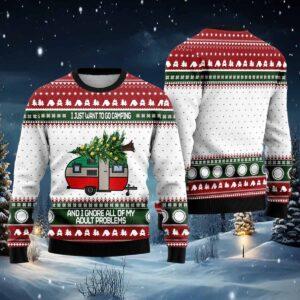 Camping Ugly Christmas Sweater Camping Ugly Christmas Sweater