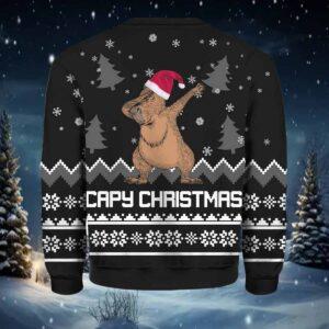 Capybara Capy Christmas Ugly Sweater 1 Capybara Capy Christmas Ugly Sweater