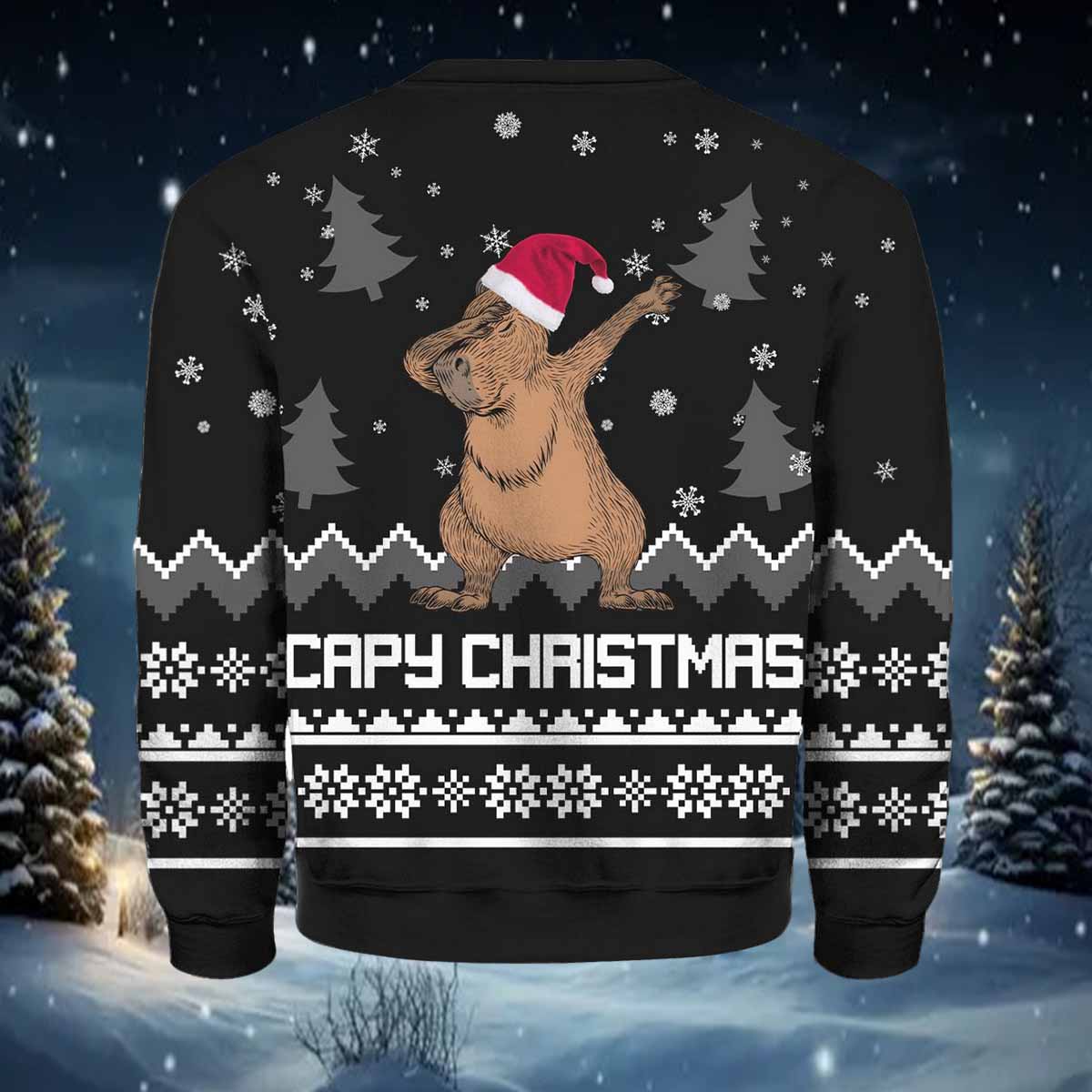 Capybara Capy Christmas Ugly Sweater Capybara Capy Christmas Ugly Sweater