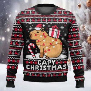 Capybara Ugly Christmas Sweater