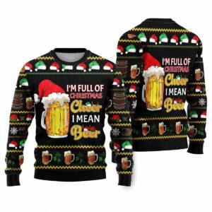 Christmas Cheer Beer Ugly Christmas Sweater Christmas Cheer Beer Ugly Christmas Sweater