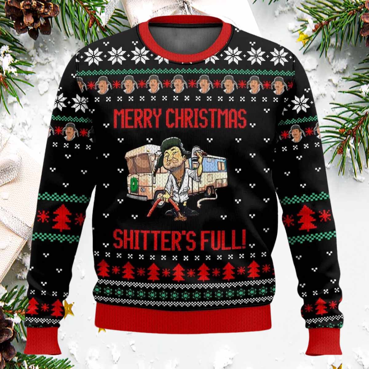 Cousin Eddie Merry Christmas Shitters Full National Lampoon’s Vacation Ugly Sweater Cousin Eddie Merry Christmas Shitters Full National Lampoons Vacation Ugly Sweater