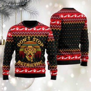 Don’t Stop Retrievin Ugly Christmas Sweater