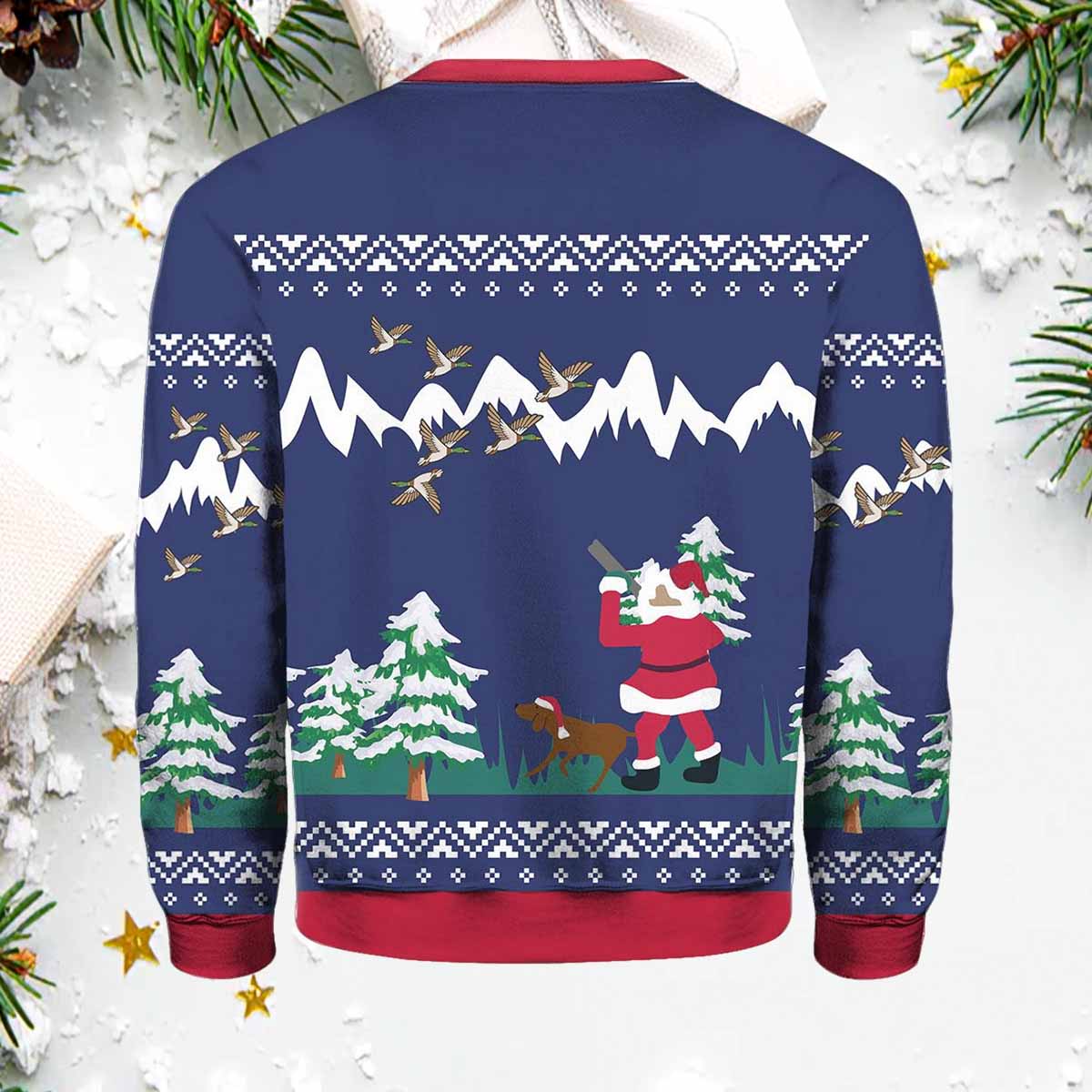 Duck Hunter Santa Ugly Christmas Sweater Duck Hunter Santa Ugly Christmas Sweater