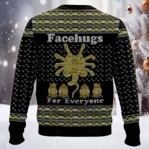 Face Hugs For Everyone Alien Ugly Sweater 1 Face Hugs For Everyone Alien Ugly Sweater