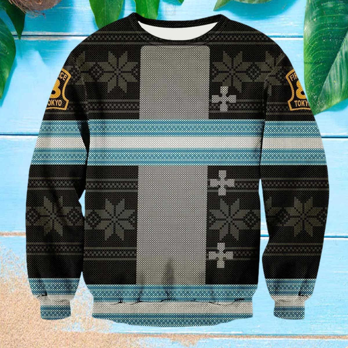 Fire Force Christmas Ugly Christmas Sweater Fire Force Christmas Ugly Christmas Sweater