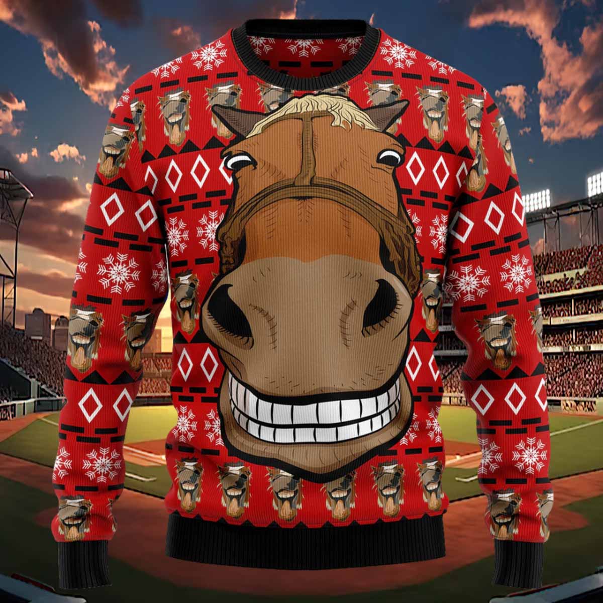 Funny Horse Christmas Ugly Christmas Sweater Funny Horse Christmas Ugly Christmas Sweater