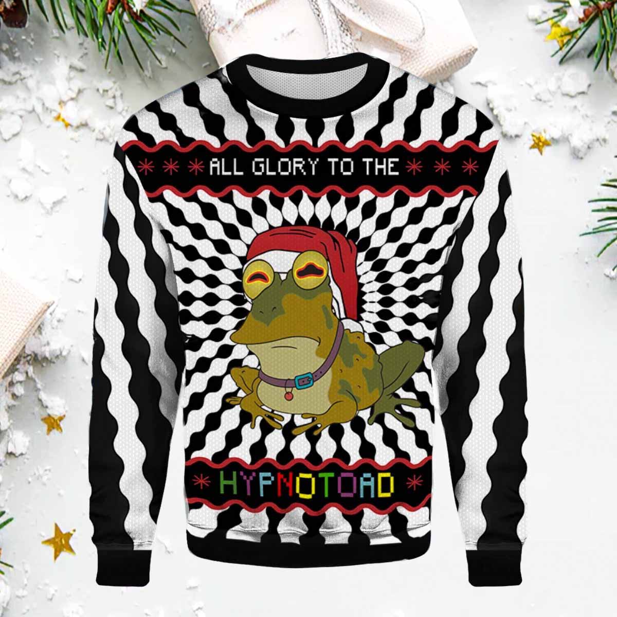 Glory To The Hypnotoad Christmas Sweater Glory To The Hypnotoad Christmas Sweater