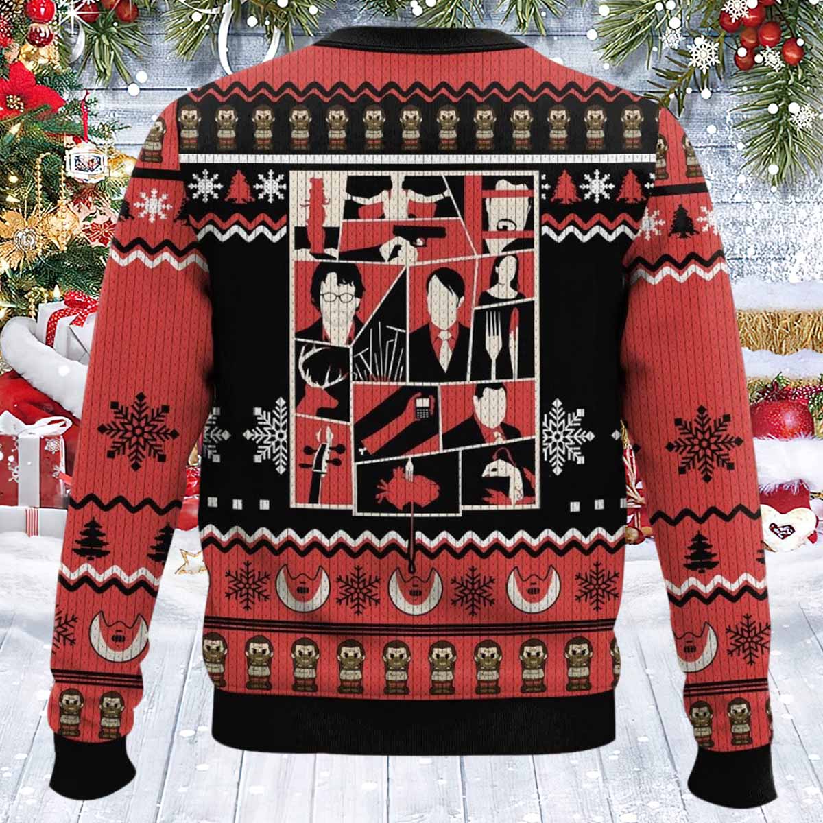Hannibal Guess What You’re My Dinner Plans Ugly Christmas Sweater Hannibal Guess What You’re My Dinner Plans Ugly Christmas Sweater