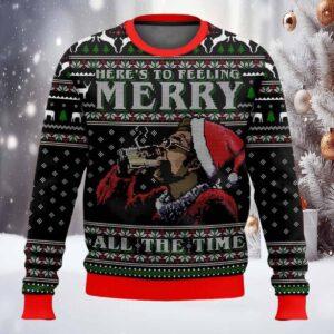 Heres To Feeling Merry All The Time Cosmo Kramer Seinfeld Ugly Sweater Heres To Feeling Merry All The Time Cosmo Kramer Seinfeld Ugly Sweater