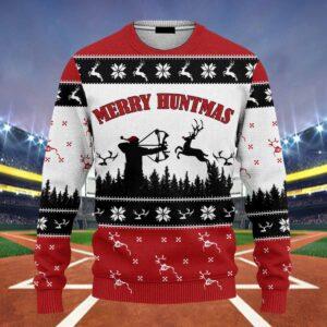 Hobby Merry Huntmas Hunting Ugly Christmas Sweater Hobby Merry Huntmas Hunting Ugly Christmas Sweater
