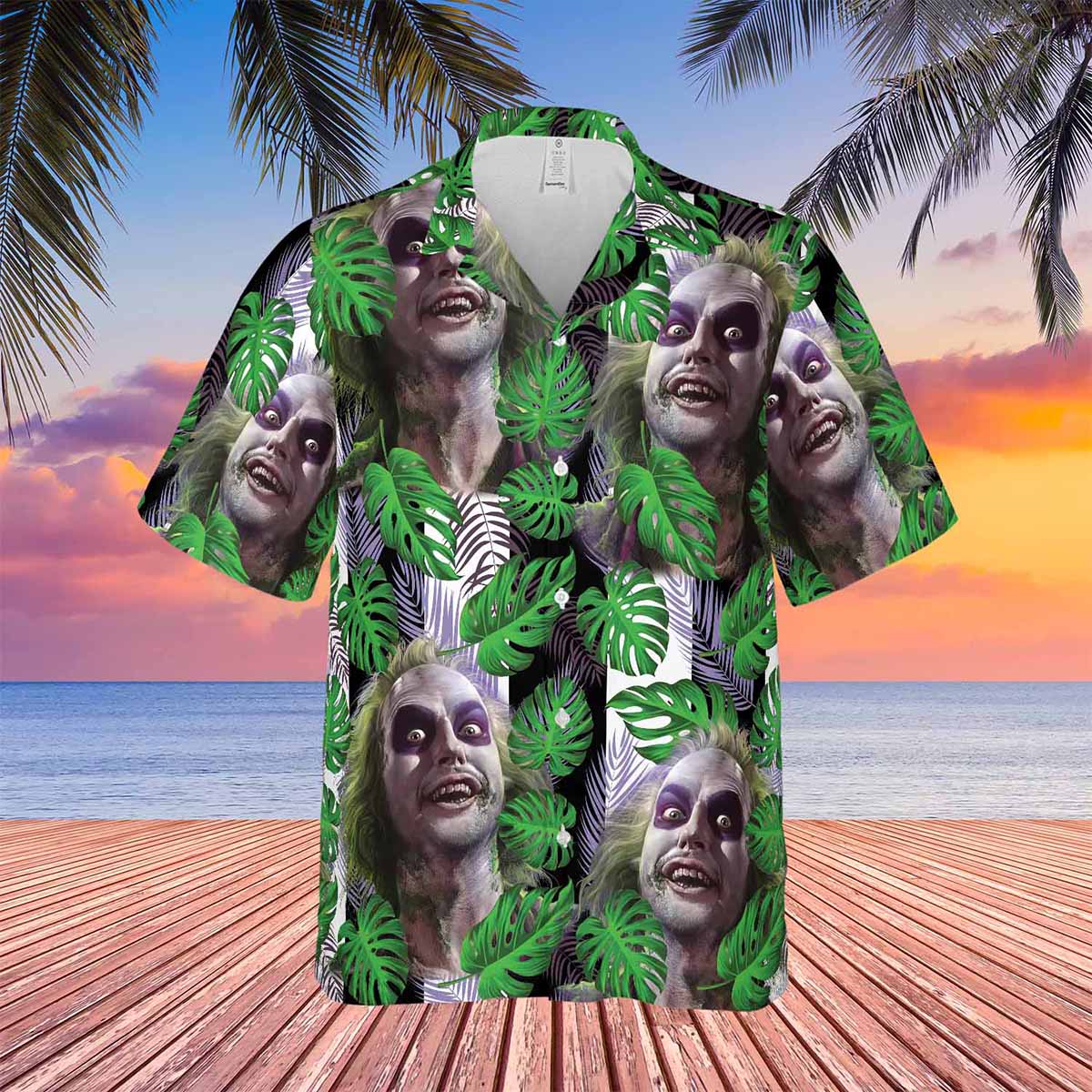 Horror Beetlejuice Aloha Hawaiian Shirt Beetlejuice Aloha Hawaiian Shirt