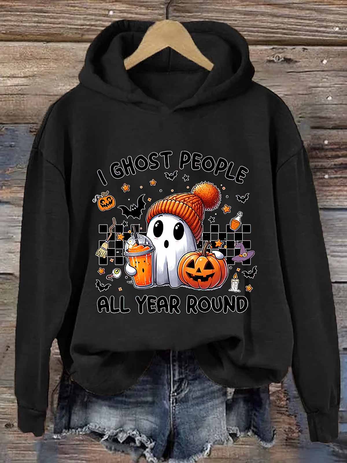 I Ghost People All Year Round Halloween Hoodie I Ghost People All Year Round Halloween Hoodie