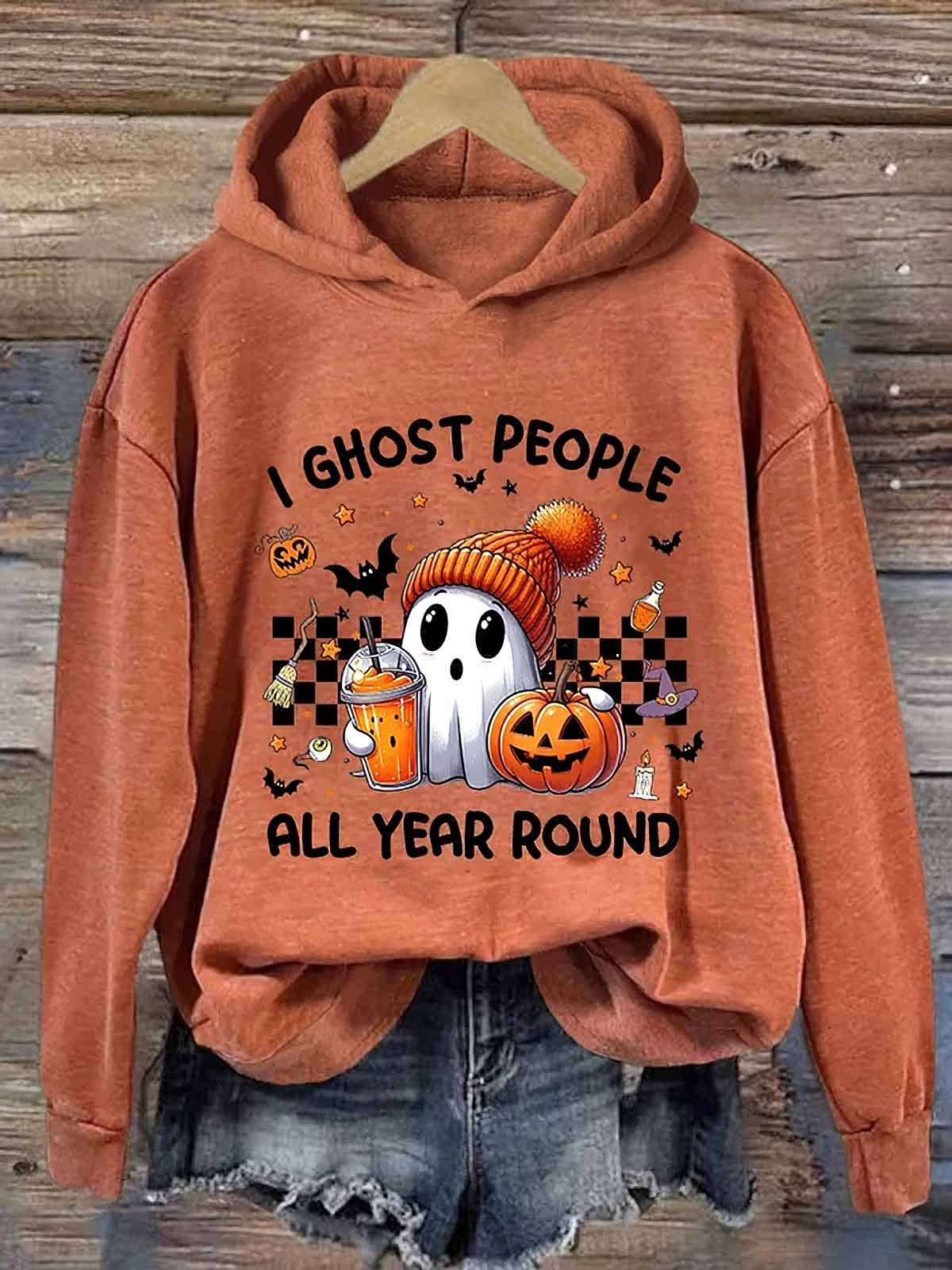 I Ghost People All Year Round Halloween Hoodie I Ghost People All Year Round Halloween Hoodie
