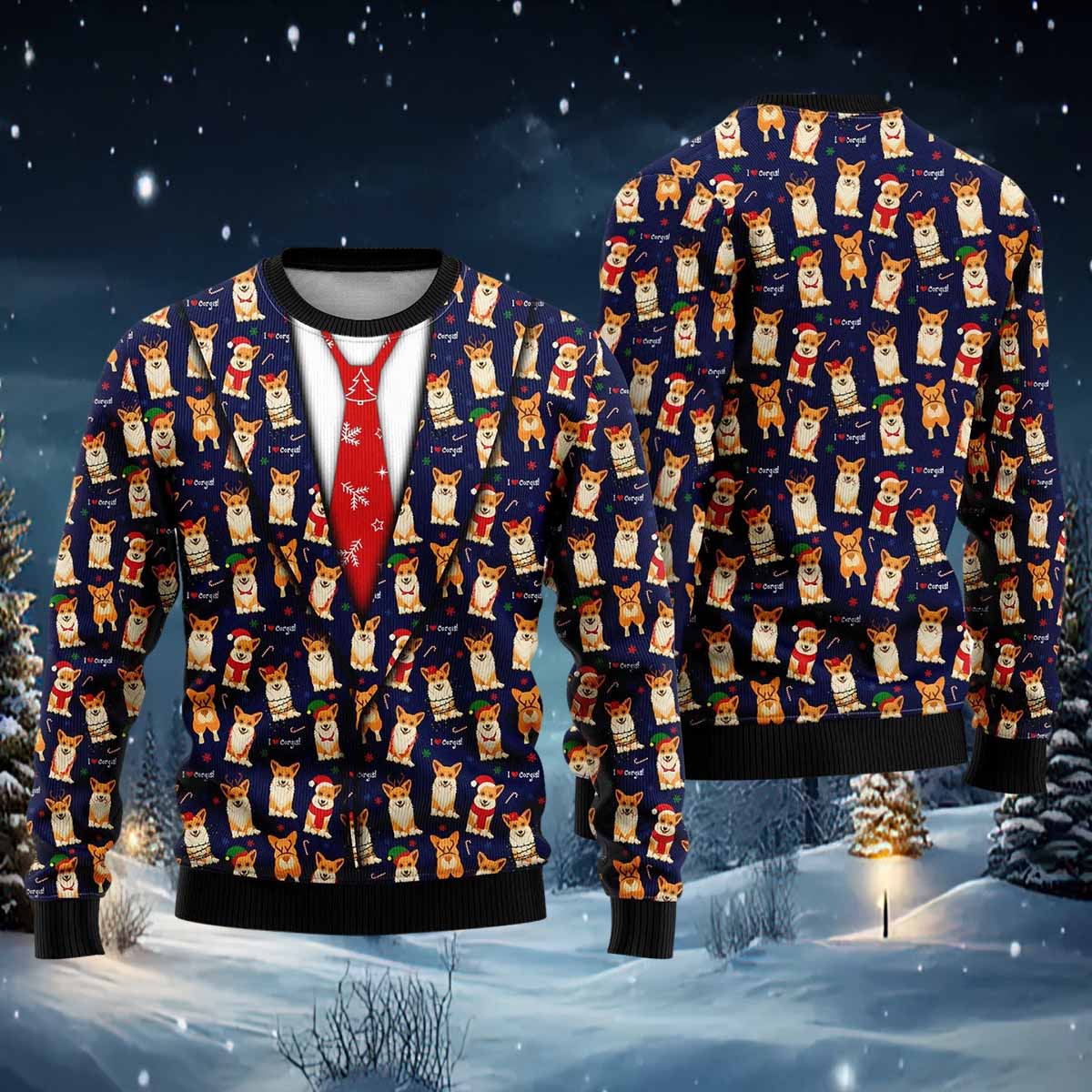 I Love Corgis Ugly Christmas Sweater I Love Corgis Ugly Christmas Sweater
