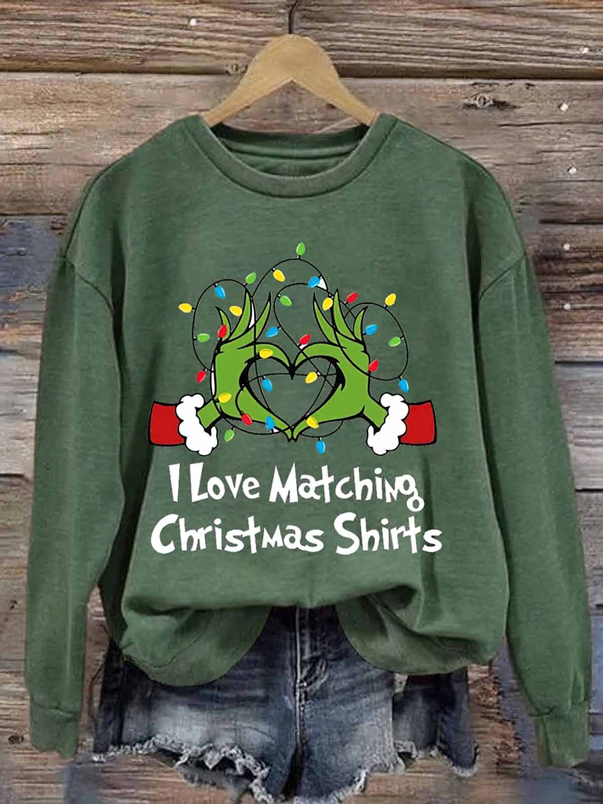 I Love Matching Christmas Shirt I Love Matching Christmas Shirt