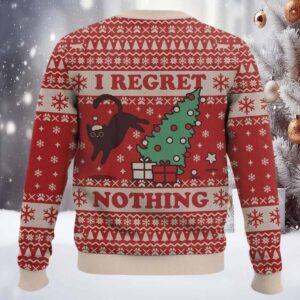 I Regret Nothing Cat Christmas Ugly Sweater