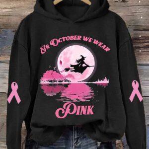 In October We Wear Pink Halloween Shirt