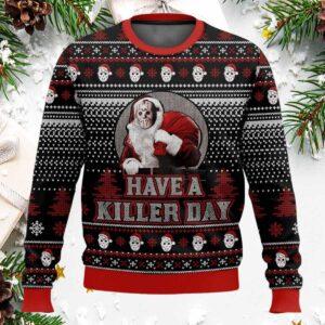 Jason Voorhees Have A Killer Day Ugly Christmas Sweater Jason Voorhees Have A Killer Day Ugly Christmas Sweater