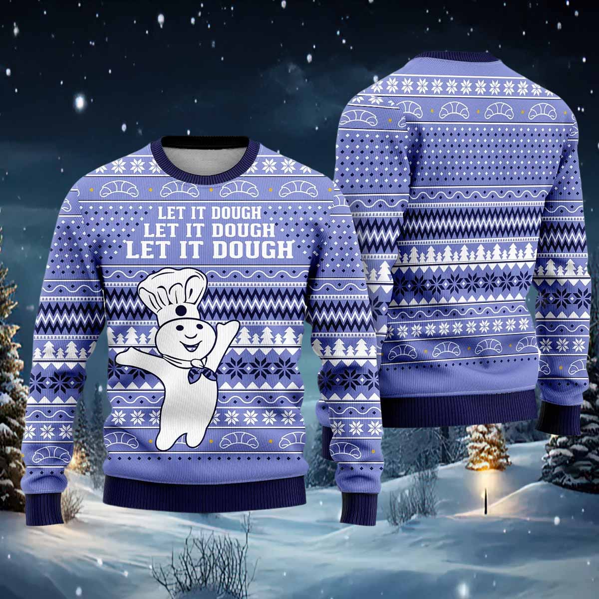 Let It Dough Ugly Christmas Sweater Let It Dough Ugly Christmas Sweater
