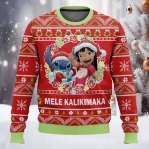 Mele Kalikimaka Lilo and Stitch Ugly Sweater Mele Kalikimaka Lilo and Stitch Ugly Sweater