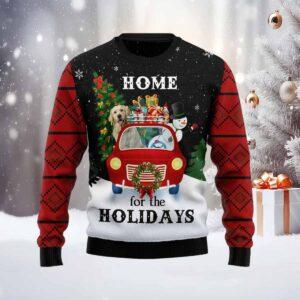 Merry Christmas Golden Retriever And Snowman Ugly Christmas Sweater Merry Christmas Golden Retriever And Snowman Ugly Christmas Sweater