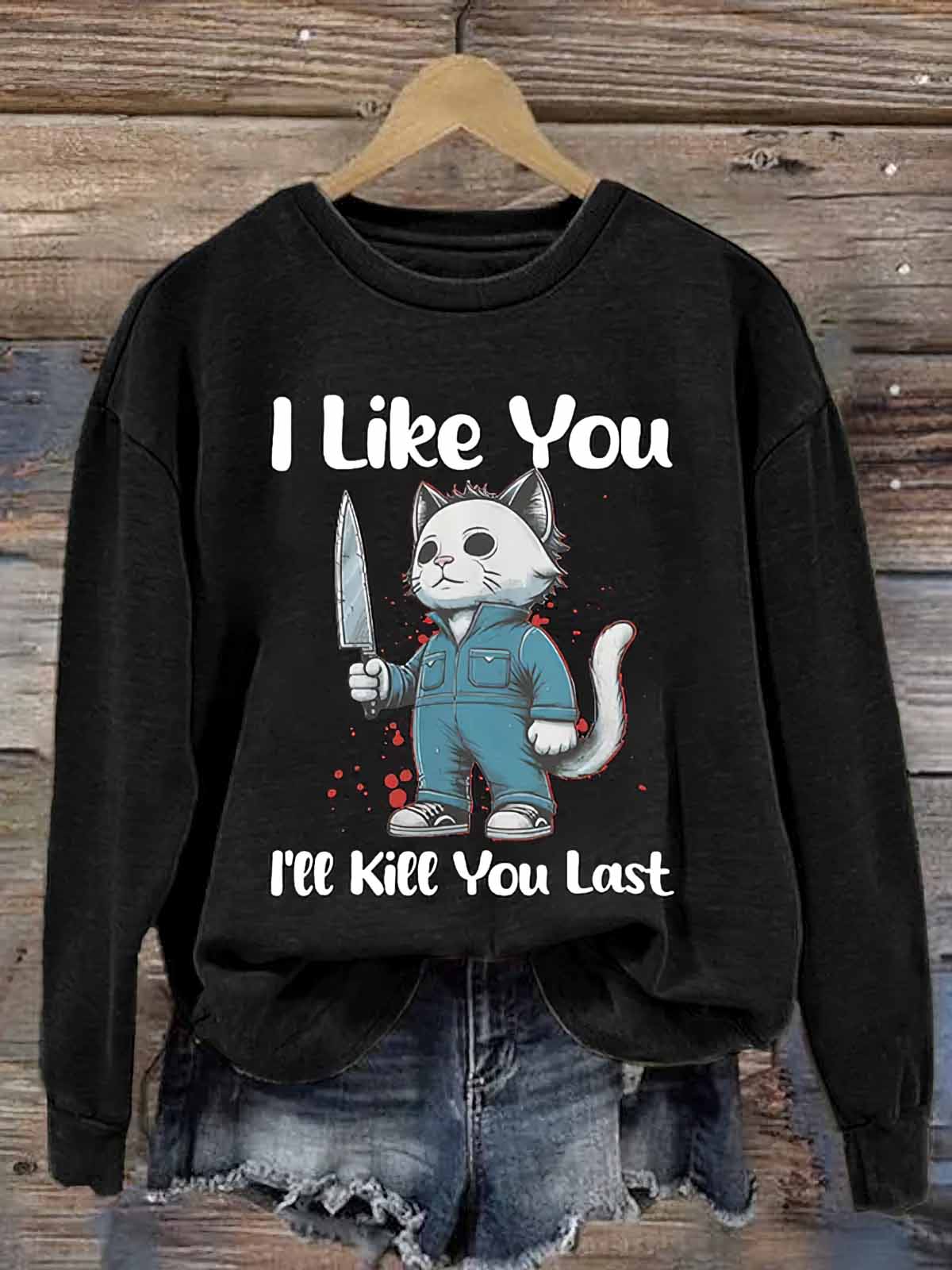 Michael Myers Cat I Like You I’ll Kll You Last Halloween Shirt Michael Myers Cat I Like You I’ll Kll You Last Halloween Shirt
